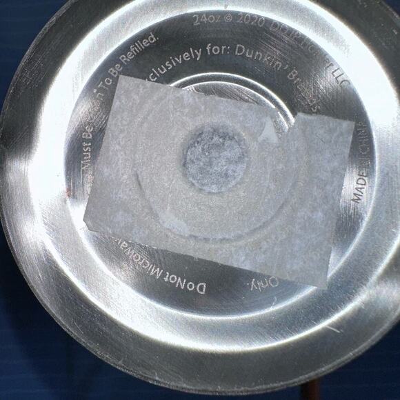 EUC 2020 DUNKIN DONUTS 24oz Stainless Steel Travel Tumbler W Straw Sprinkles Lid - Picture 3 of 6